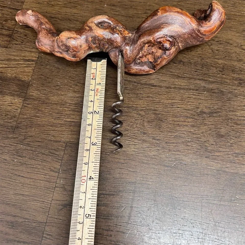 Handcrafted Wooden Metal Twister Corkscrew Rustic Wild Animal Theme Lightweight‎